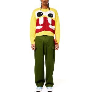 SKY HIGH FARM - ICE CREAM HAND KNIT CARDIGAN /YELLOW/ L /NWT